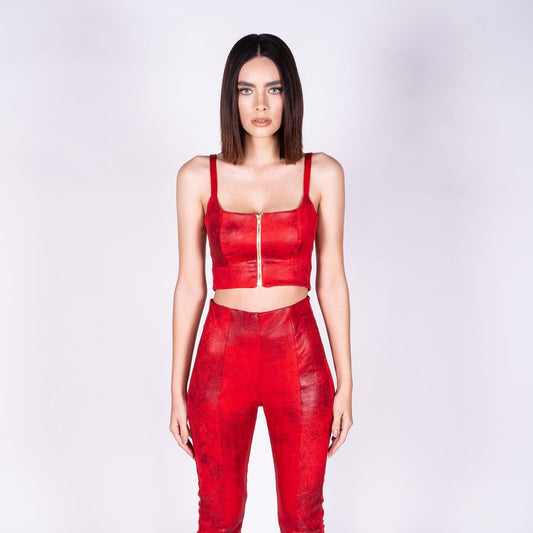 ISSELLE RED CROPTOP